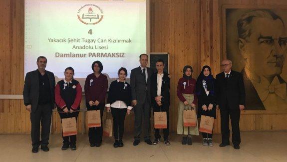 İstiklal Marşını ve Çanakkale Şehitlerine Şiirini Ezbere Güzel Okuma Yarışması İlçe Finali Yapıldı