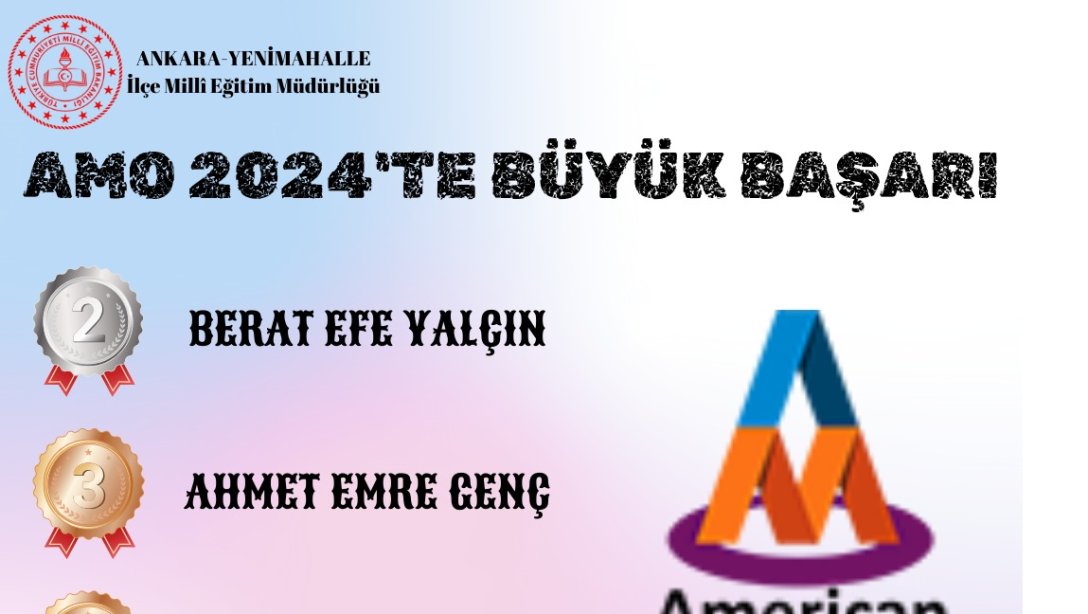 Yenimahalle Fen Lisesi Öğrencilerinden AMO 2024'te Büyük Başarı